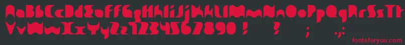 Sakiane Font – Red Fonts on Black Background