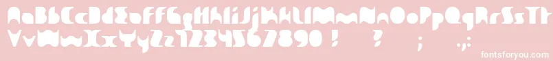 Sakiane Font – White Fonts on Pink Background