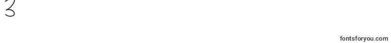 Sakila Script DEMO-Schriftart – Schriften für die Ziffer 3