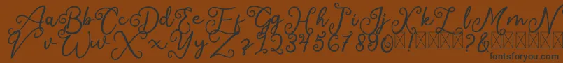 SalaheFree Font – Black Fonts on Brown Background
