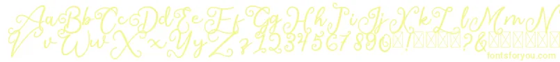 SalaheFree-Schriftart – Gelbe Schriften