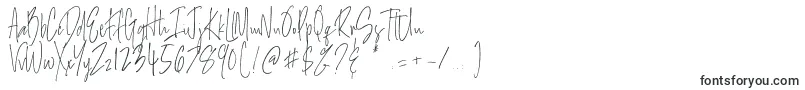 Шрифт Salernitana Script – тонкие шрифты