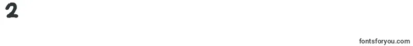フォントJeffreyprintJl – フォント数字2