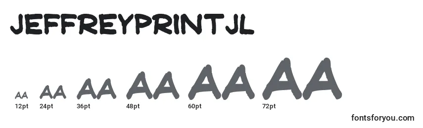 JeffreyprintJl Font Sizes