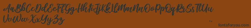 Salika Font – Black Fonts on Brown Background