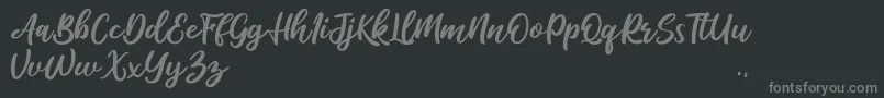 Salika Font – Gray Fonts on Black Background