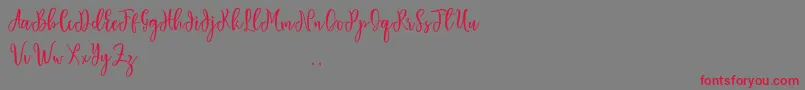 Sallat free Font – Red Fonts on Gray Background