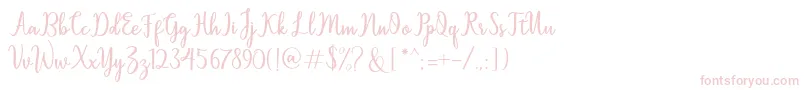 Sallita Font – Pink Fonts on White Background