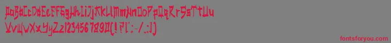 SALMON Font – Red Fonts on Gray Background