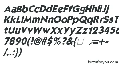  MouserItalic font