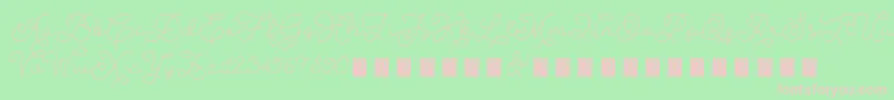 AbigailscriptdemoRegular Font – Pink Fonts on Green Background