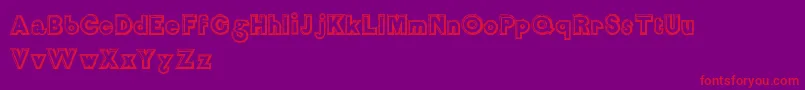 Saiba mais sobre a fonte Salon de Coiffure Fonte Salon de Coiffure – fontes vermelhas em um fundo violeta