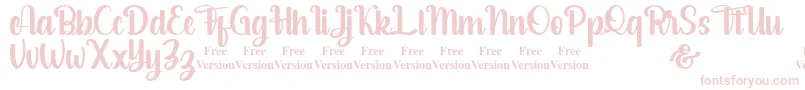 salsabella Personal Use Only Font – Pink Fonts on White Background