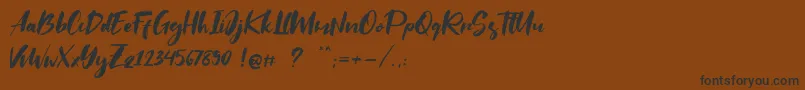 Saltino Font – Black Fonts on Brown Background