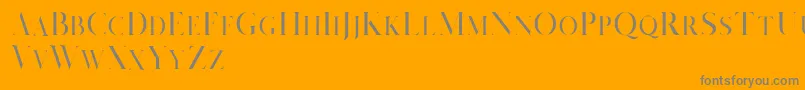 Salvalyn Demo Font – Gray Fonts on Orange Background