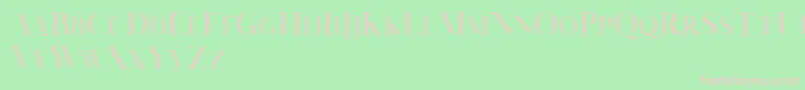 Salvalyn Demo Font – Pink Fonts on Green Background