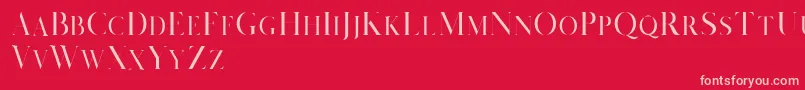Salvalyn Demo Font – Pink Fonts on Red Background