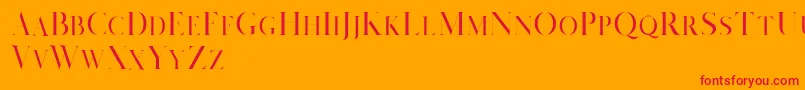 Salvalyn Demo Font – Red Fonts on Orange Background