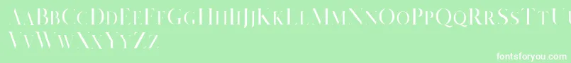 Salvalyn Demo Font – White Fonts on Green Background