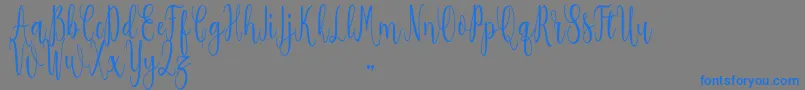 Salwa reguler-Schriftart – Blaue Schriften auf grauem Hintergrund