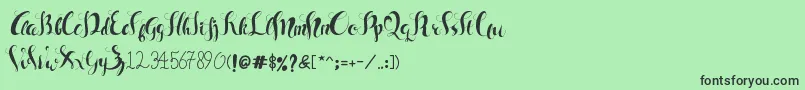 Sam Black Font – Black Fonts on Green Background
