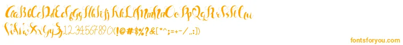 Sam Black Font – Orange Fonts on White Background