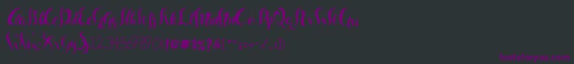 Sam Black Font – Purple Fonts on Black Background