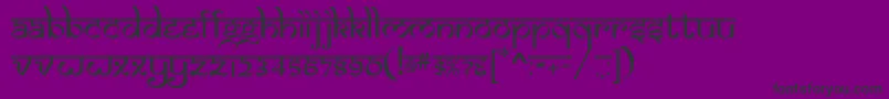SAMAN    Font – Black Fonts on Purple Background