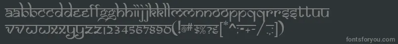 フォントSAMAN    – 黒い背景に灰色の文字