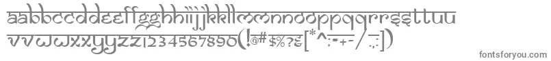 フォントSAMAN    – 白い背景に灰色の文字