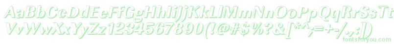 Weitere Informationen zur ImperialshXboldItalic-Schriftart ImperialshXboldItalic-Schriftart – Grüne Schriften