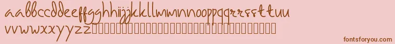 Police samarasa regular – polices brunes sur fond rose