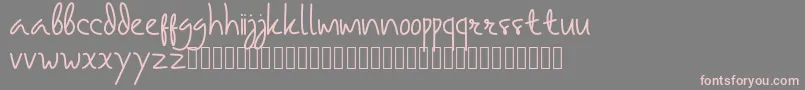samarasa regular Font – Pink Fonts on Gray Background