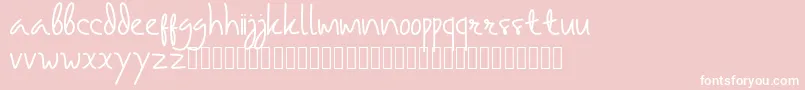 Police samarasa regular – polices blanches sur fond rose