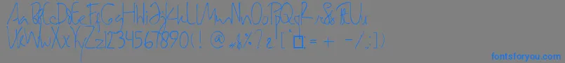 fuente SamarasaHandwriting – Fuentes Azules Sobre Fondo Gris