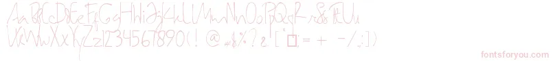 Więcej informacji o czcionce SamarasaHandwriting Czcionka SamarasaHandwriting – różowe czcionki