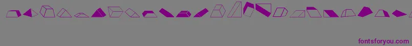 Shapes2 Font – Purple Fonts on Gray Background