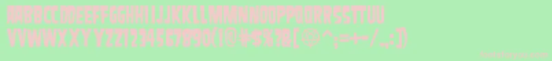 Samdan Font – Pink Fonts on Green Background