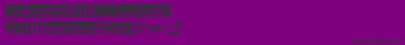 SamdanCondensed Font – Black Fonts on Purple Background