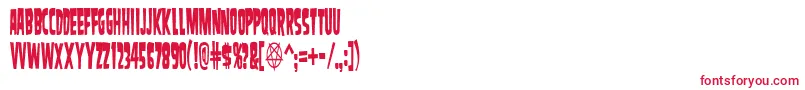 SamdanCondensed Font – Red Fonts on White Background