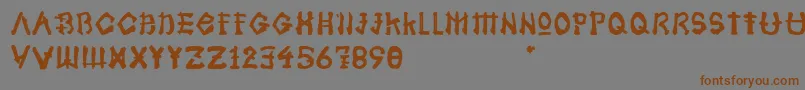Más sobre la fuente Samoerai Typeface fuente Samoerai Typeface – Fuentes Marrones Sobre Fondo Gris