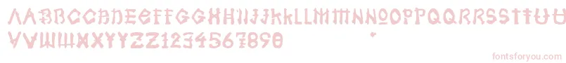 Samoerai Typeface Font – Pink Fonts on White Background