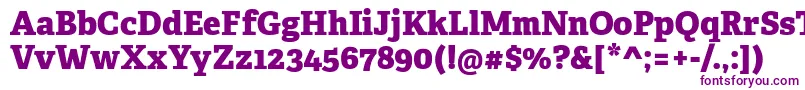 Шрифт AdelleCyrillicExtrabold – фиолетовые шрифты