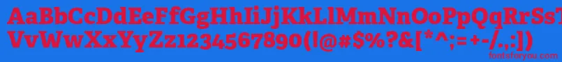 AdelleCyrillicExtraboldフォントについての詳細 フォントAdelleCyrillicExtrabold – 赤い文字の青い背景