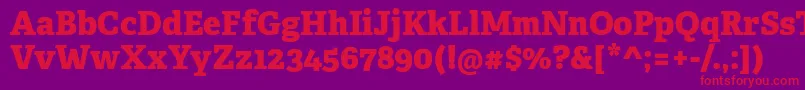 More about AdelleCyrillicExtrabold Font AdelleCyrillicExtrabold Font – Red Fonts on Purple Background