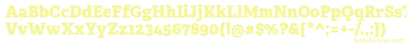 AdelleCyrillicExtrabold Font – Yellow Fonts on White Background