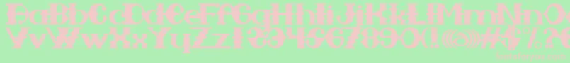 Sampa Midnight Font – Pink Fonts on Green Background