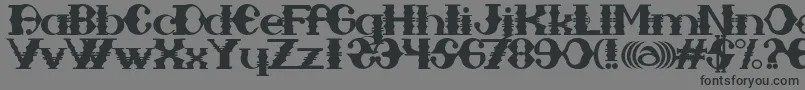 SAMPAMID-Schriftart – Schwarze Schriften auf grauem Hintergrund