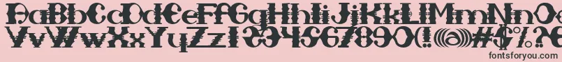 SAMPAMID Font – Black Fonts on Pink Background