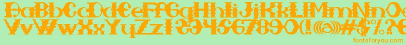 More about SAMPAMID Font SAMPAMID Font – Orange Fonts on Green Background